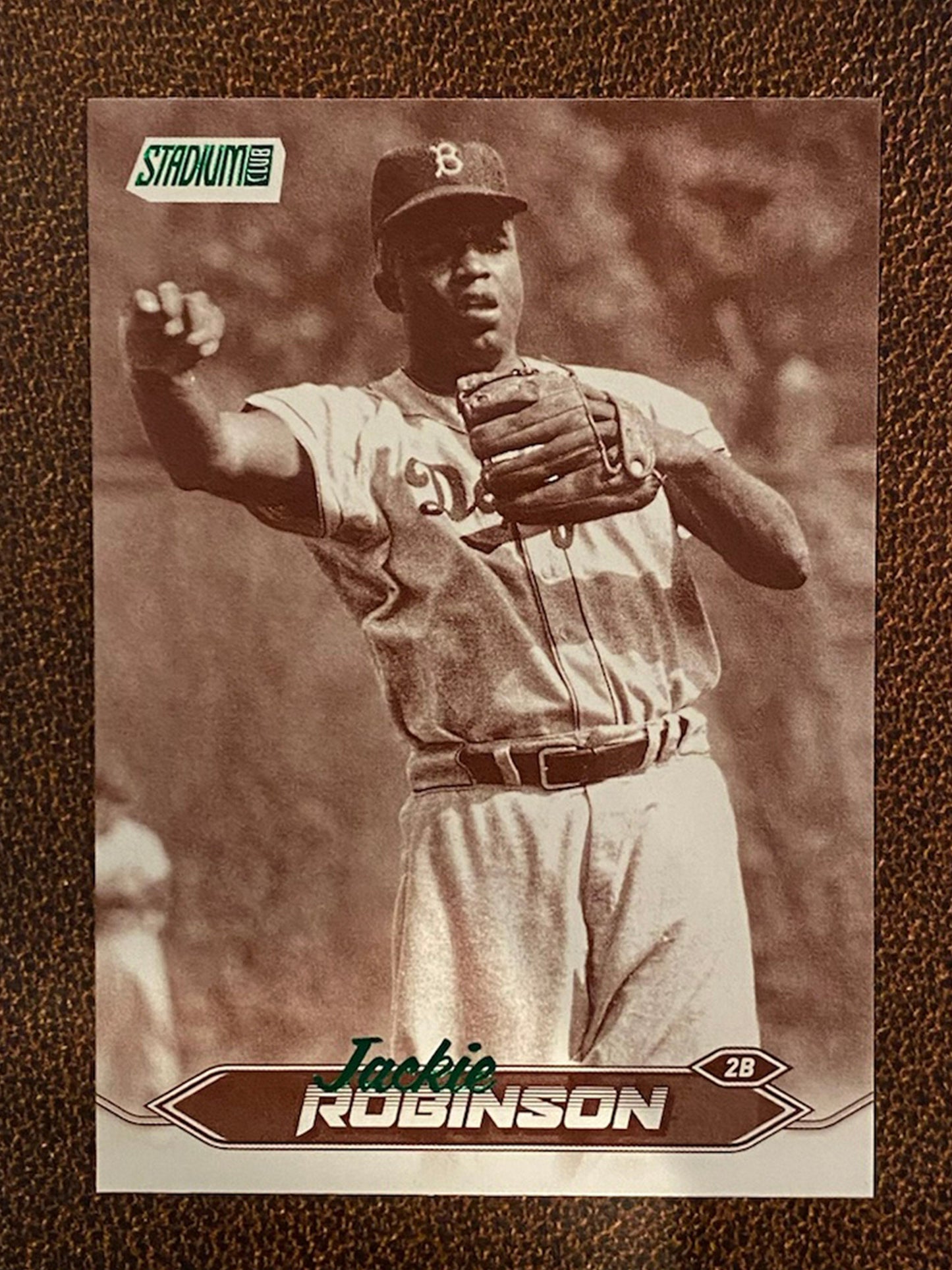 Jackie Robinson - 2024 Topps Stadium Club - Sepia - Dodgers