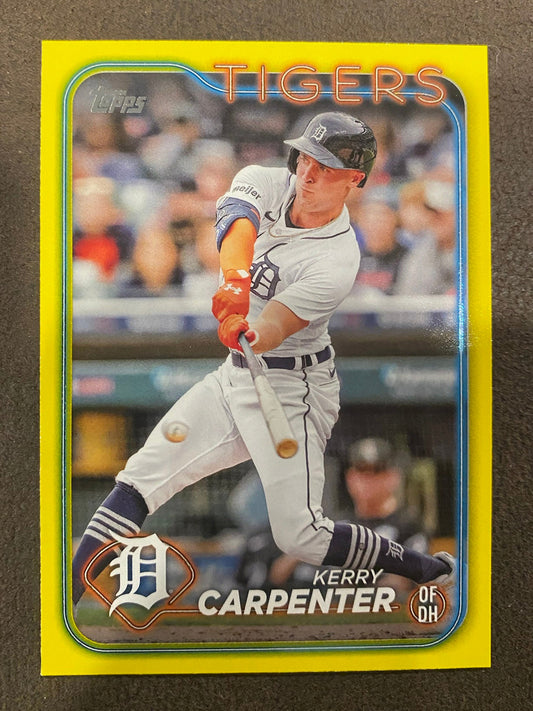 Kerry Carpenter - 2024 Topps Series 2 - Yellow Parallels - Tigers