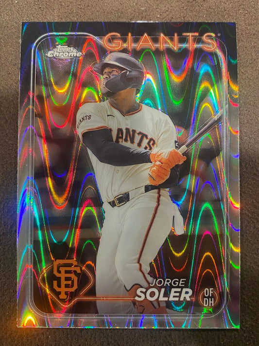 Jorge Soler - 2024 Topps Chrome - Raywave Refractor - Giants