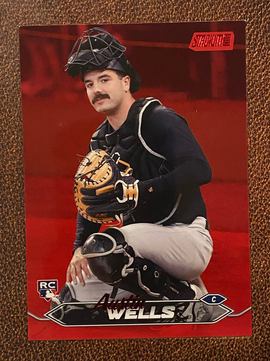 Austin Wells - 2024 Topps Stadium Club - Red Foil - Yankees
