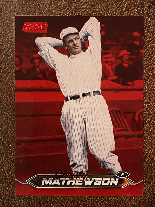 Christy Mathewson - 2024 Topps Stadium Club - Red Foil - Giants