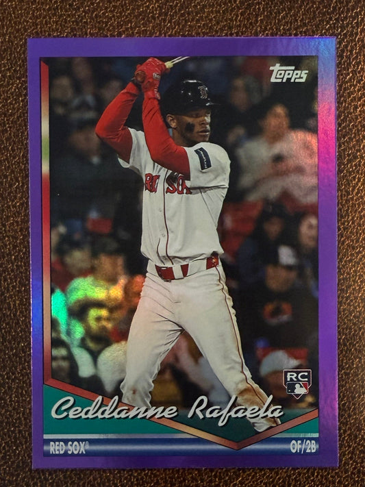 Ceddanne Rafaela - 2024 Topps Archives - Purple Foil - Red Sox