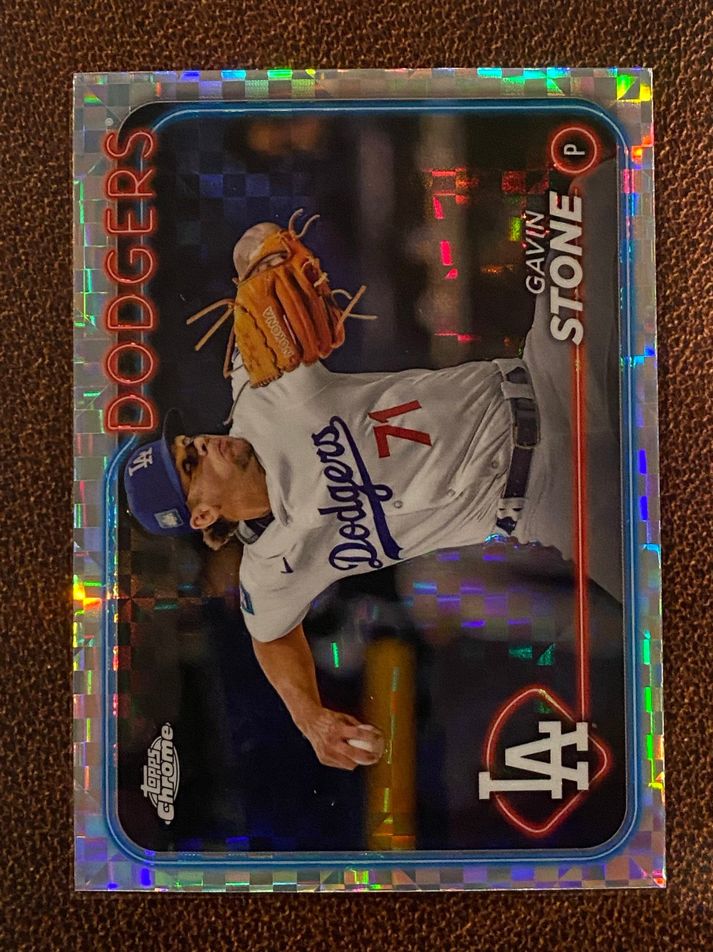 Gavin Stone - 2024 Topps Chrome Update - XFractor - Dodgers