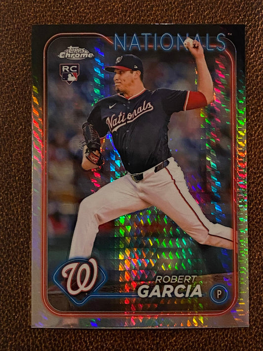 Robert Garcia - 2024 Topps Chrome Update - Prism Refractor - Nationals