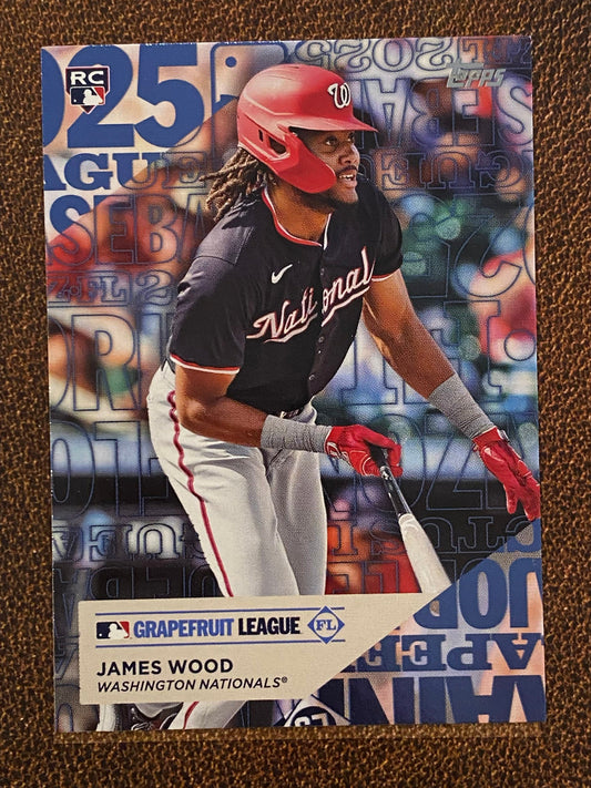 James Wood - 2025 Topps Series 1 - Training Ground - Nationals