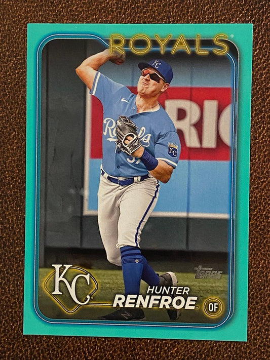 Hunter Renfroe - 2024 Topps Series 2 - Aqua Parallel - Royals