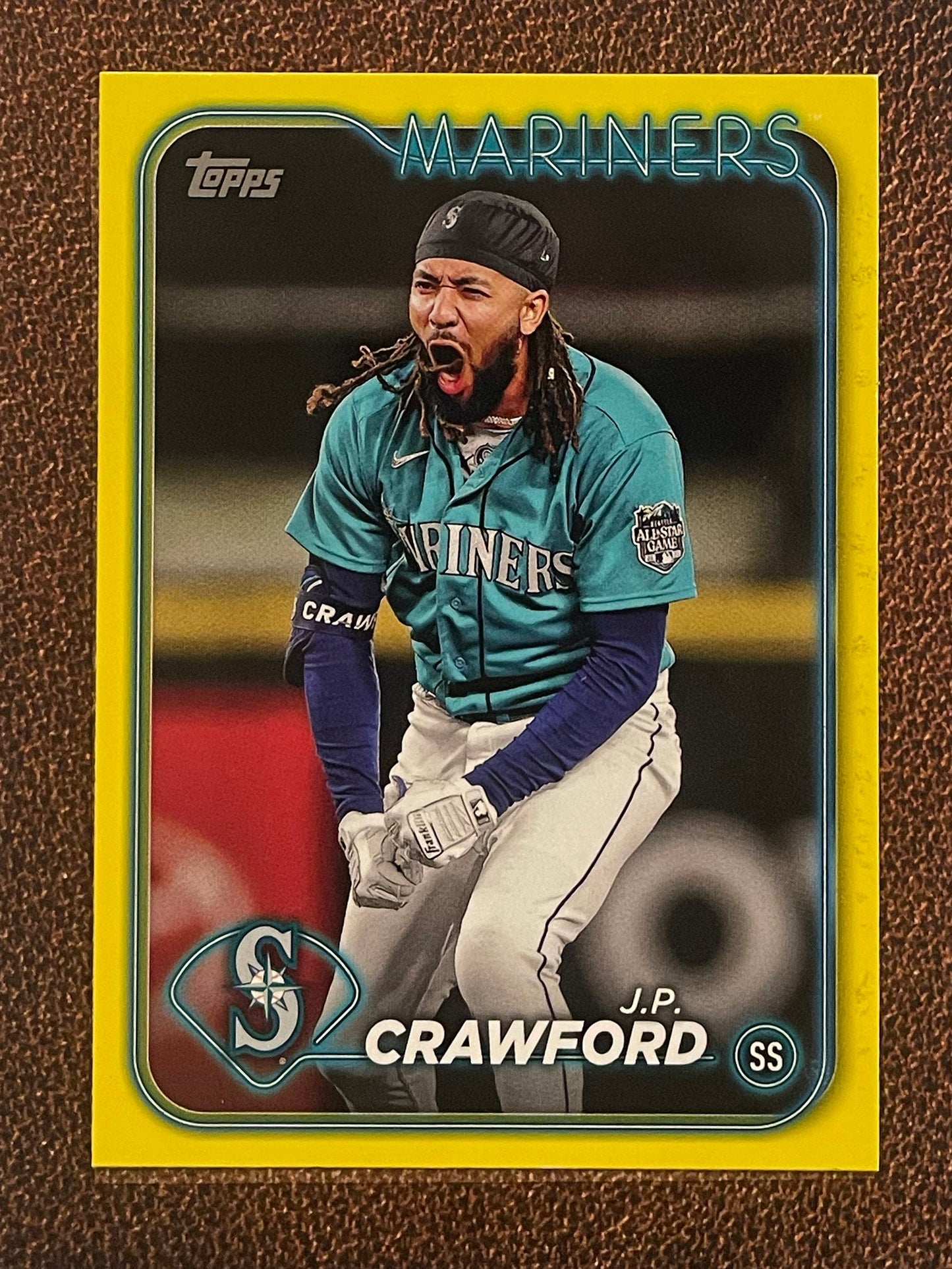 J.P. Crawford - 2024 Topps Series 1 - Yellow Parallel - Mariners