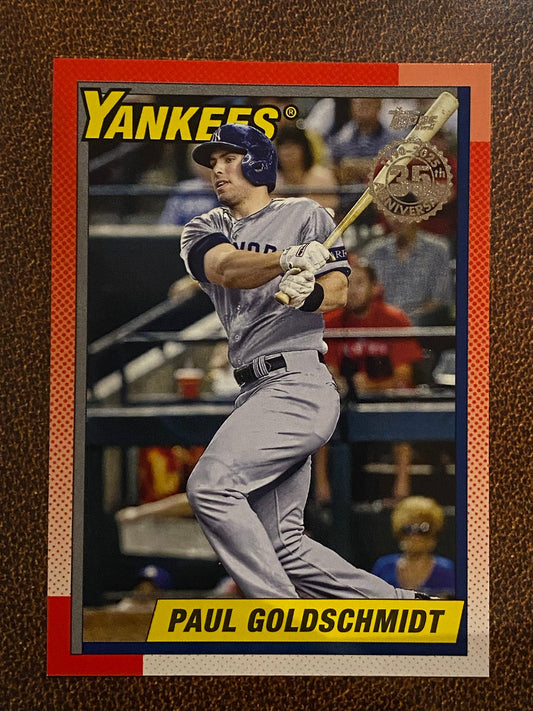 Paul Goldschmidt - 2025 Topps Series 2 - 1990 Insert - Yankees