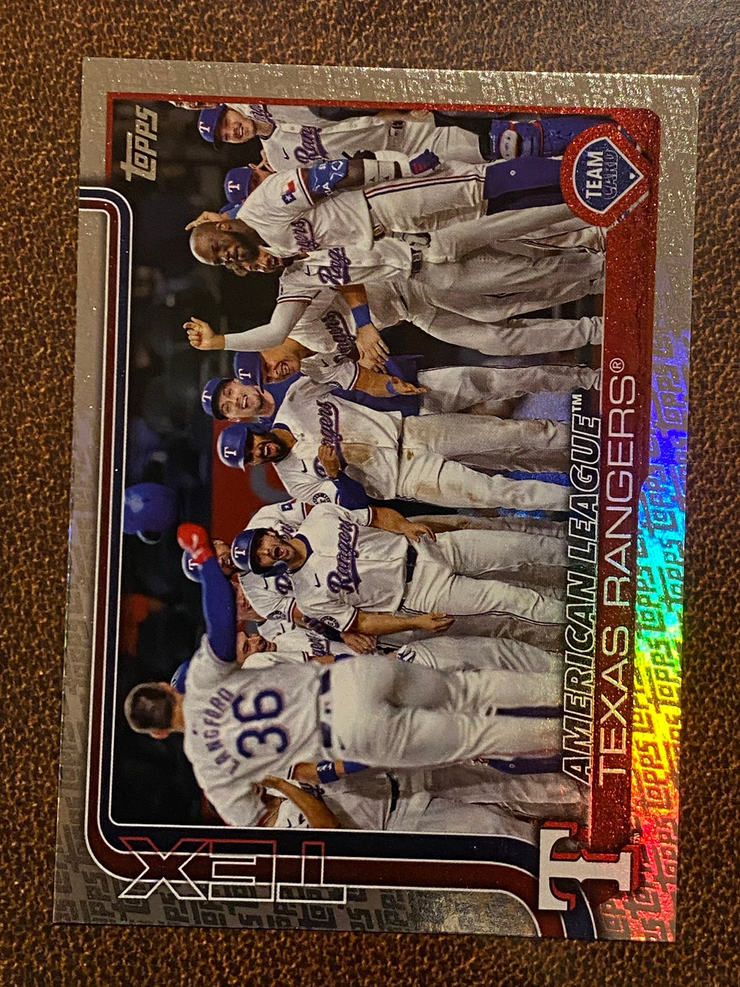Texas Rangers - 2025 Topps Series 2 - Fanatics Exclusive Topps Foil Border (AL) - Rangers