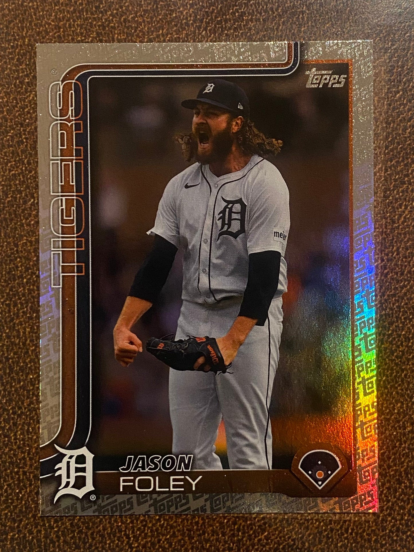 Jason Foley - 2025 Topps Series 2 - Fanatics Exclusive Topps Foil Border - Tigers