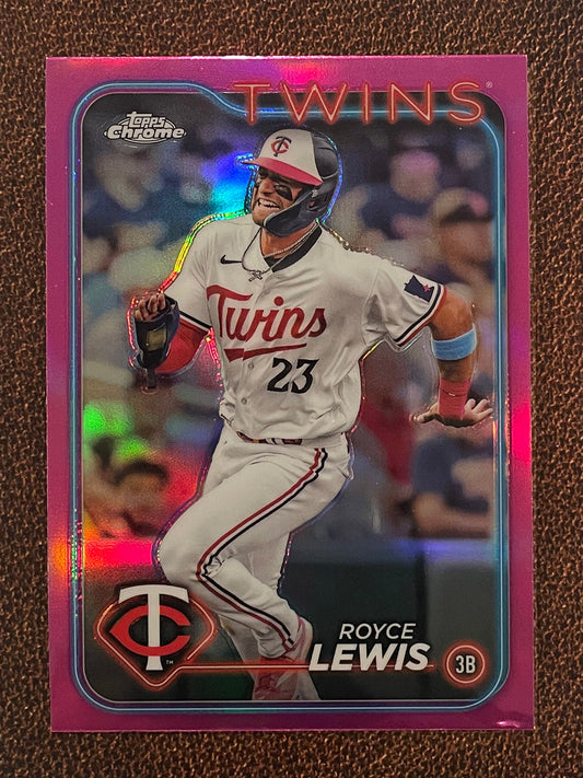 Royce Lewis - 2024 Topps Chrome - Pink Refractor - Twins