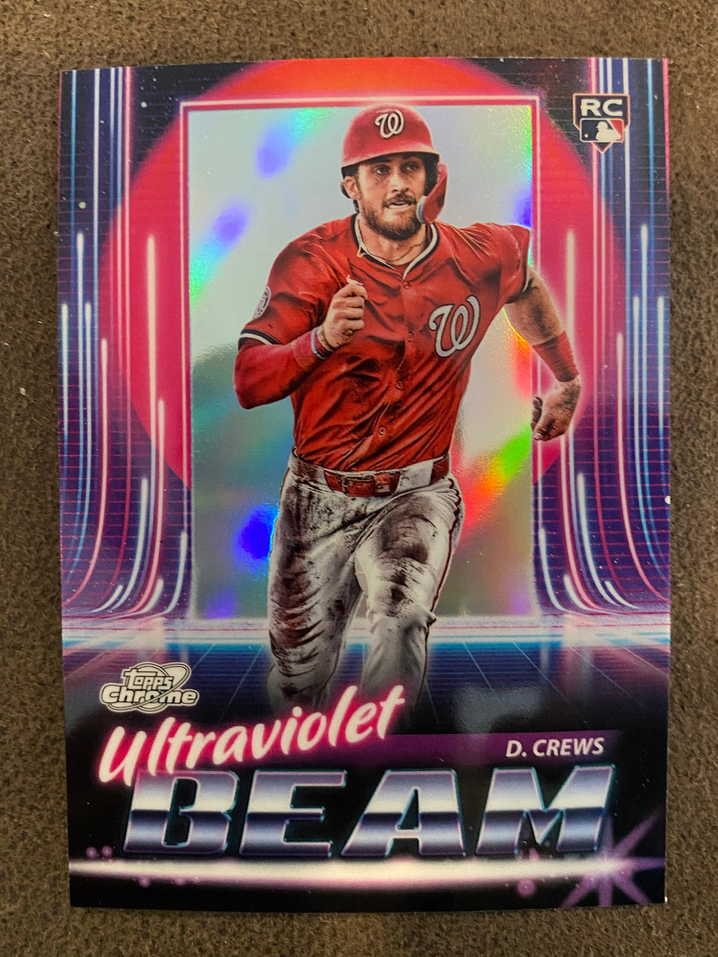 Dylan Crews - 2025 Topps Chrome Cosmic - Ultraviolet Beam Insert - Nationals