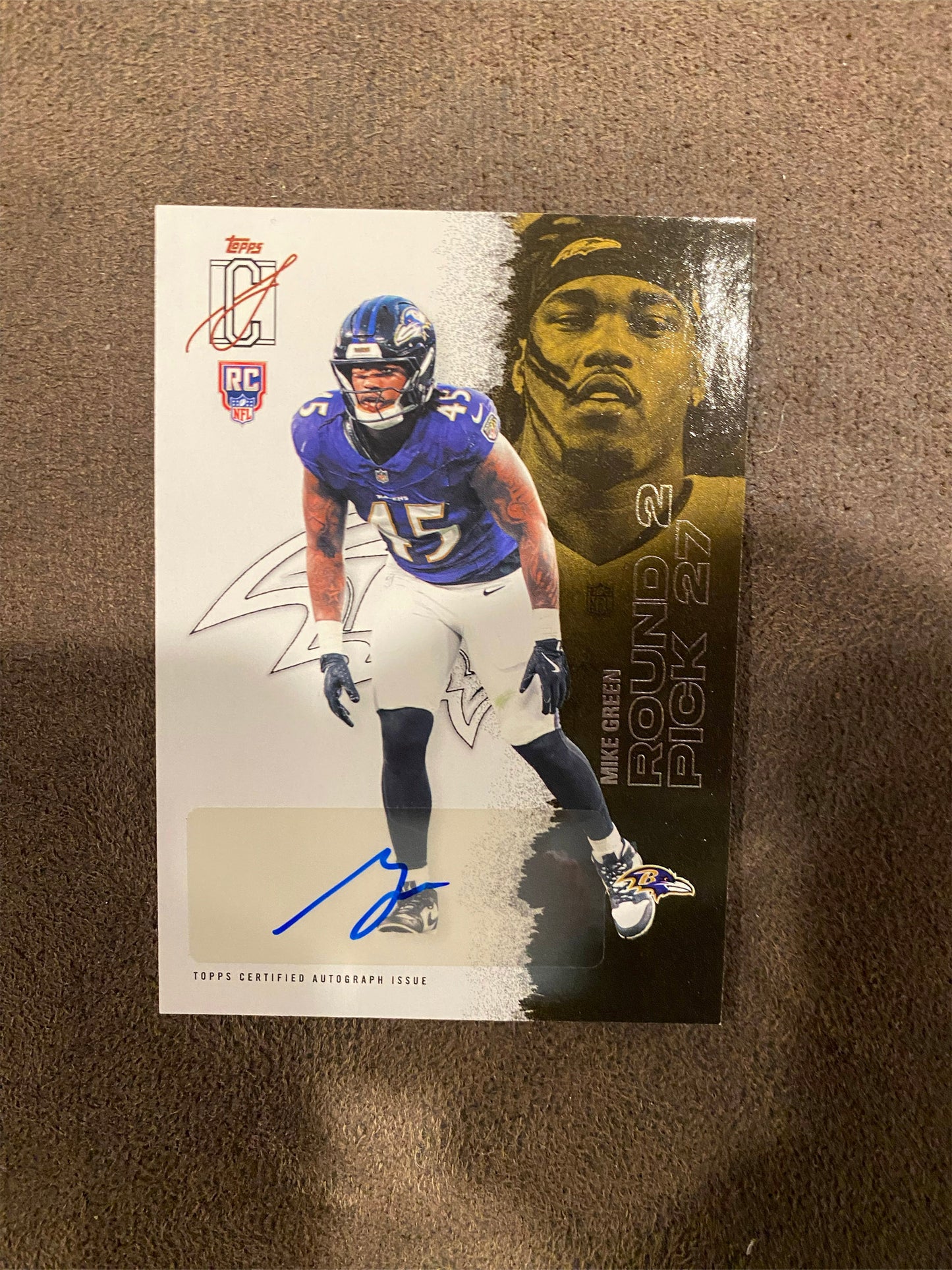 Mike Green - 2025 Topps Signature Class - Rookie AUTO - Ravens