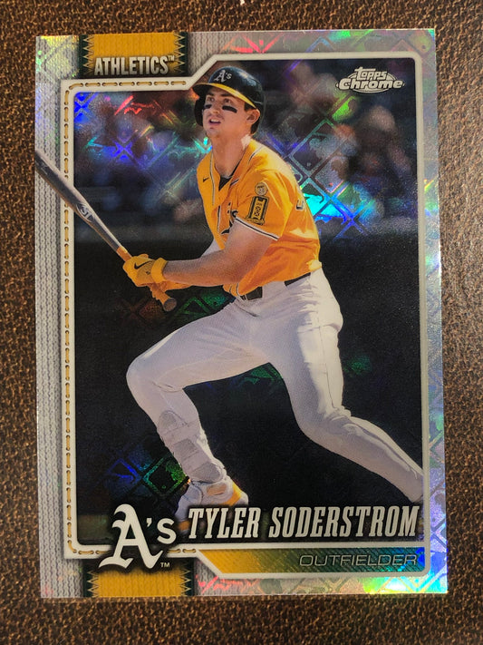Tyler Soderstrom - 2026 Topps Chrome Logofractor - Base Logofractor - Athletics