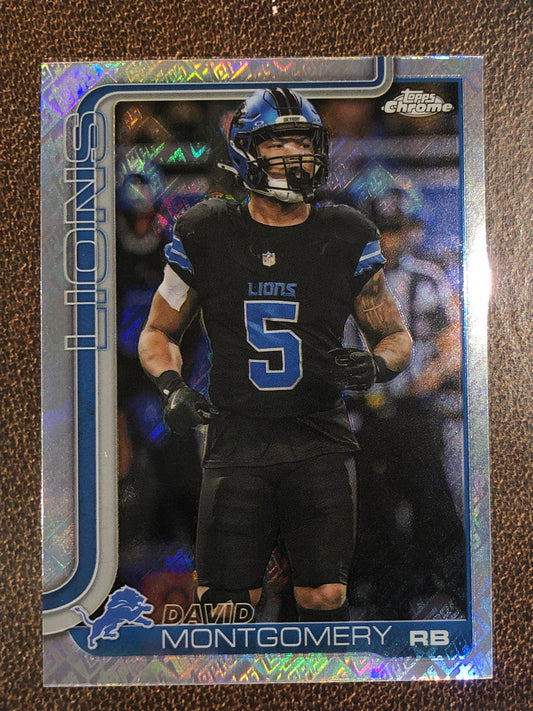 David Montgomery - 2025 Topps Chrome - Topps Foil - Lions