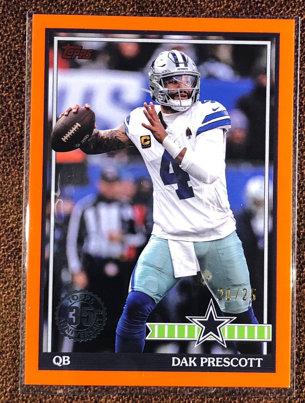 Dak Prescott - 2026 Topps Flagship - ORANGE 1991 /25 - Cowboys