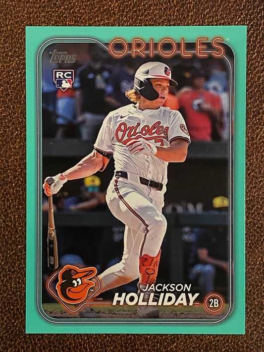 Jackson Holliday - 2024 Topps Update - Aqua - Orioles