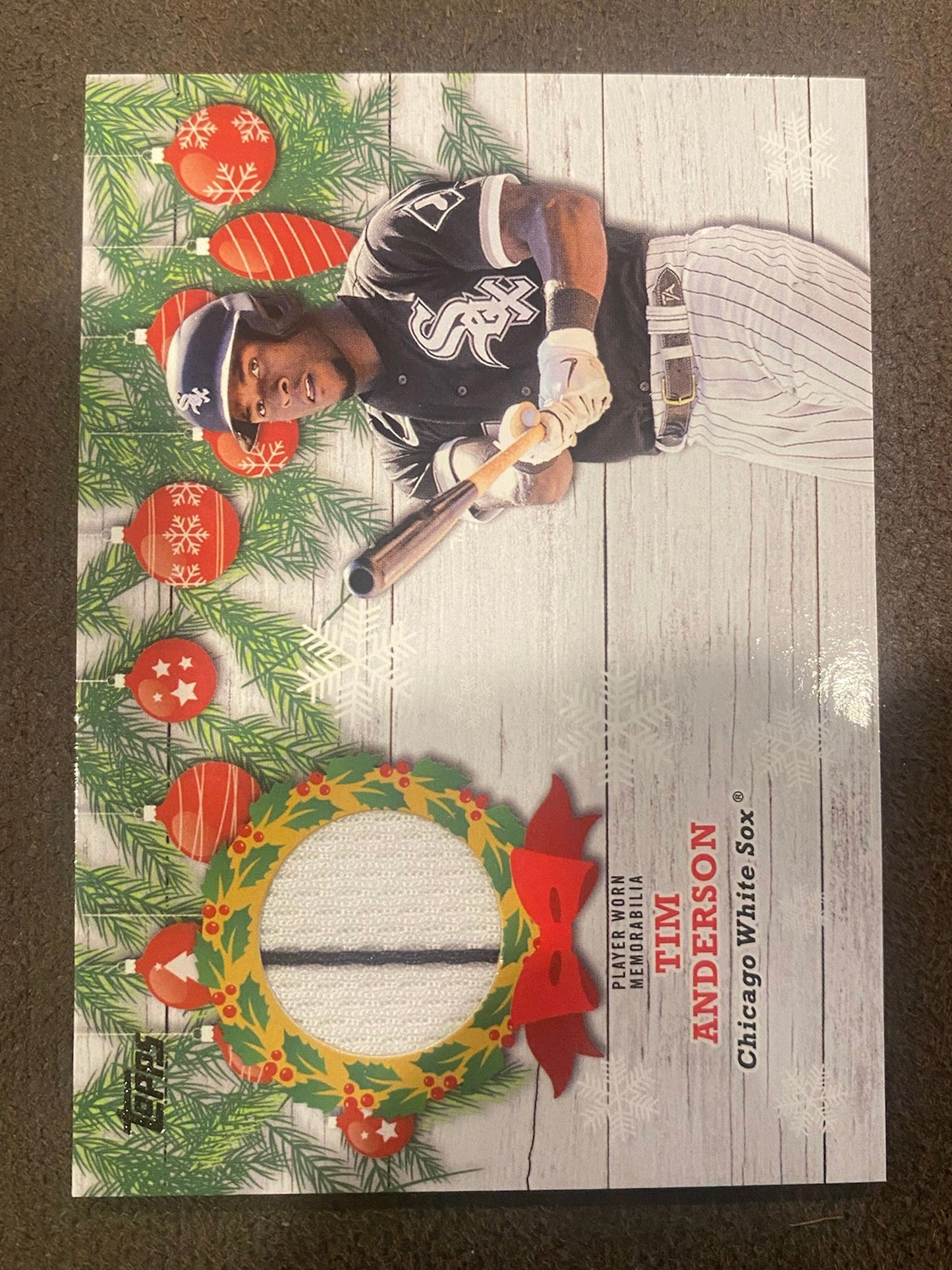 Tim Anderson - 2022 Topps Holiday - Player Worn RELIC - White Sox