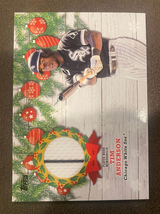 Tim Anderson - 2022 Topps Holiday - Player Worn RELIC - White Sox