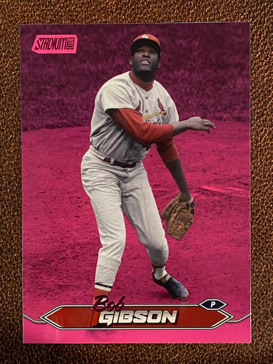 Bob Gibson - 2024 Topps Stadium Club - Pink Foil - Cardinals