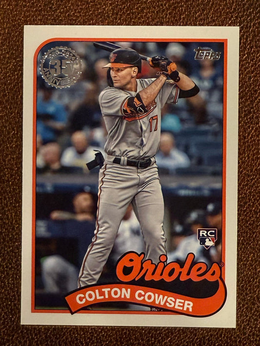 Colton Cowser - 2024 Topps Series 1 - 1989 Insert - Orioles
