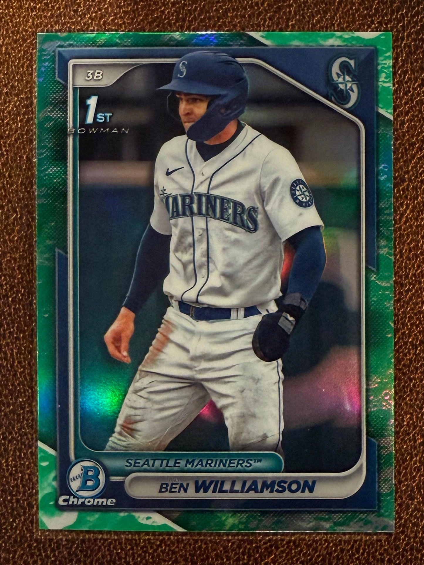Ben Williamson - 2024 Bowman - Chrome Lunar Glow - Mariners