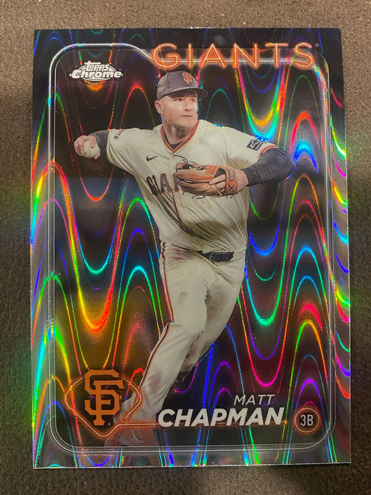 Matt Chapman - 2024 Topps Chrome - Raywave Refractor - Giants