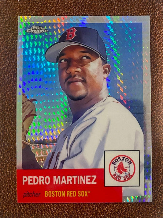 Pedro Martinez - 2022 Topps Chrome Platinum Anniversary - Prism Refractor - Red Sox