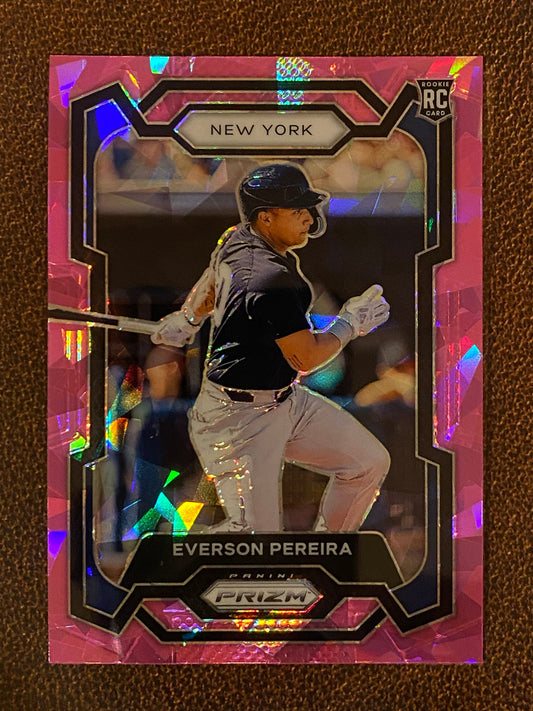 Everson Pereira - 2024 Panini Prizm - Pink Ice Mega - Yankees