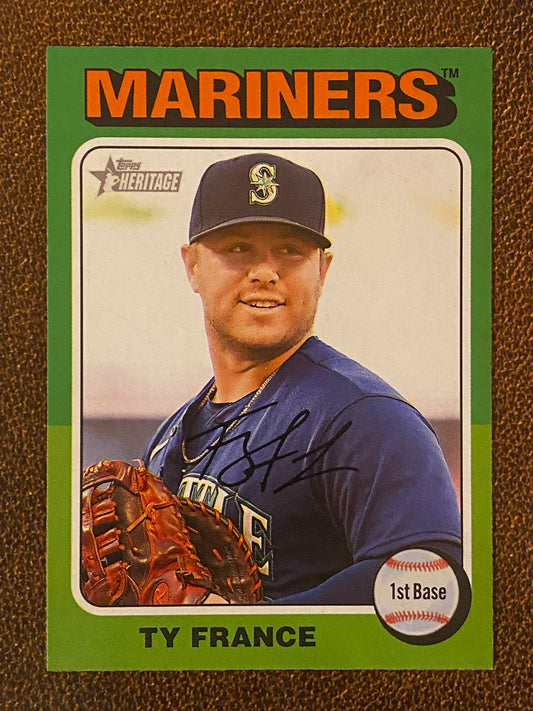Ty France - 2024 Topps Heritage - Low Number Short Prints - Mariners