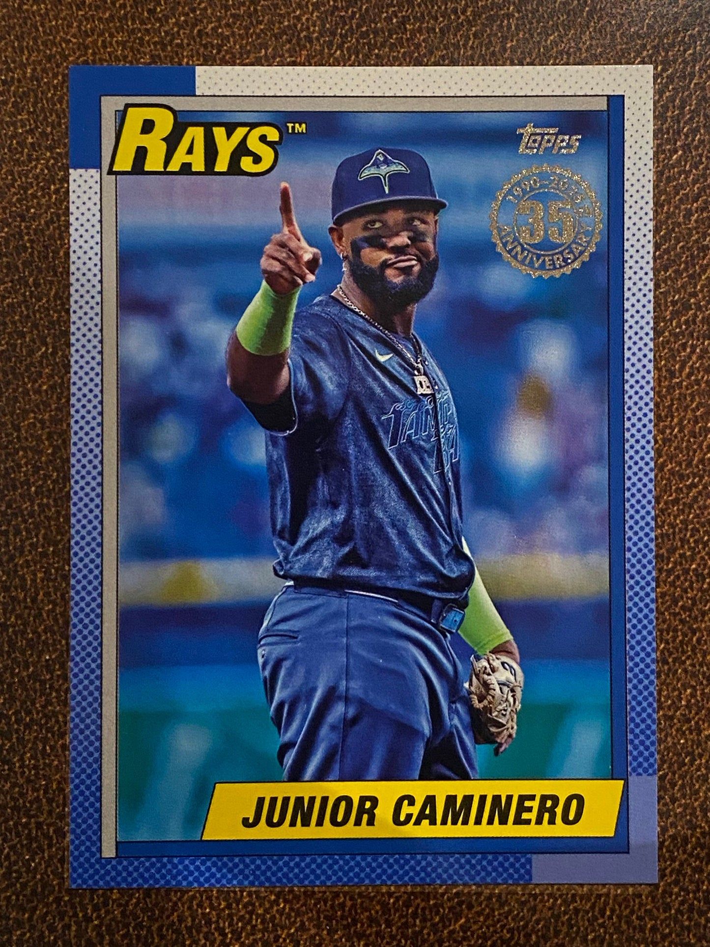 Junior Caminero - 2025 Topps Series 2 - 1990 Insert - Rays
