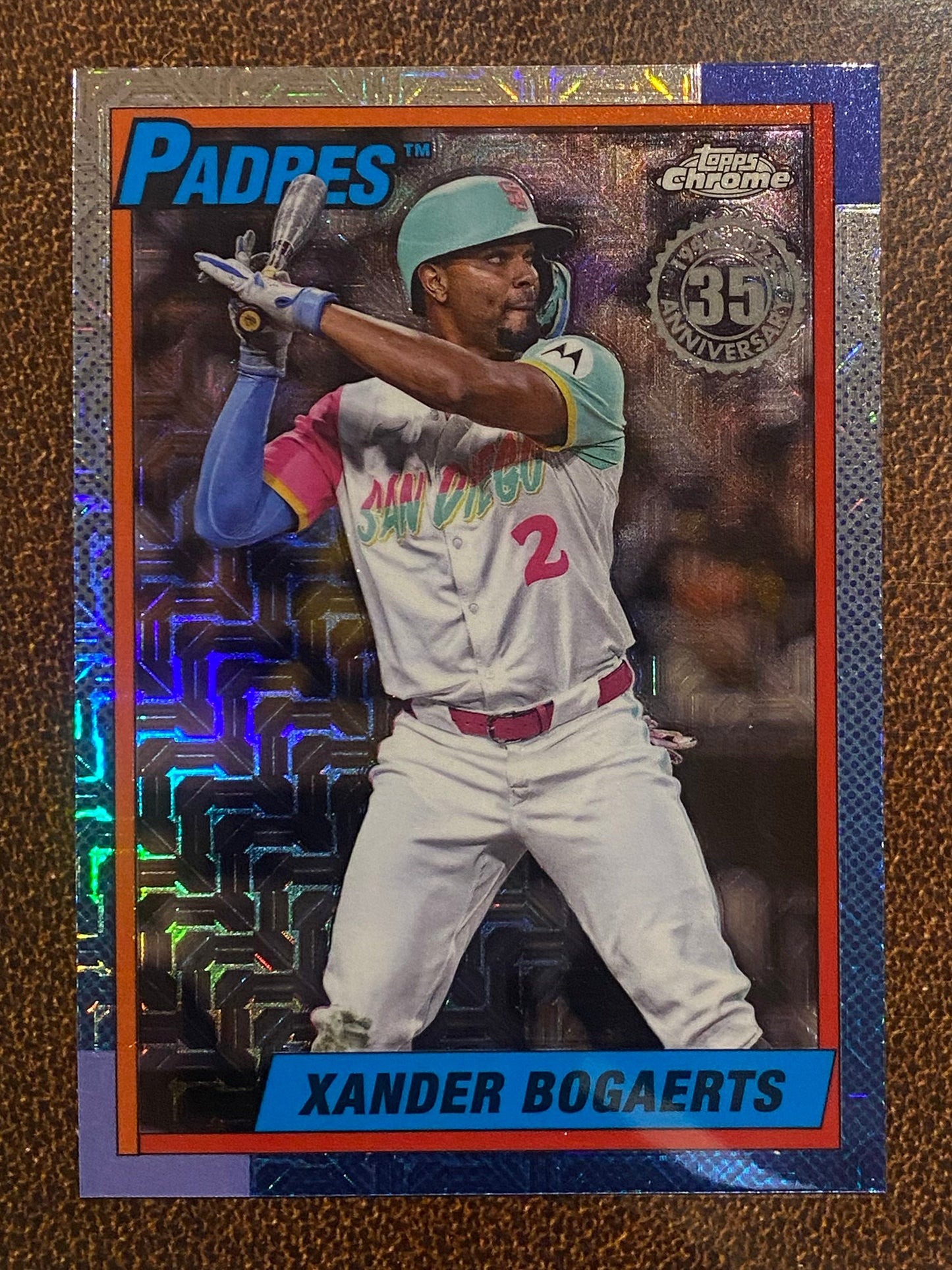Xander Bogaerts - 2025 Topps Series 2 - 1990 Mojo Refractor - Padres