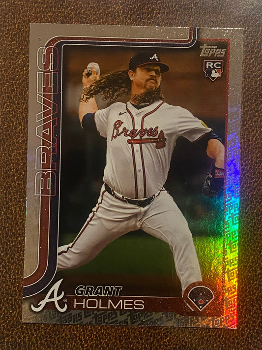 Grant Holmes - 2025 Topps Series 2 - Fanatics Exclusive Topps Foil Border - Braves