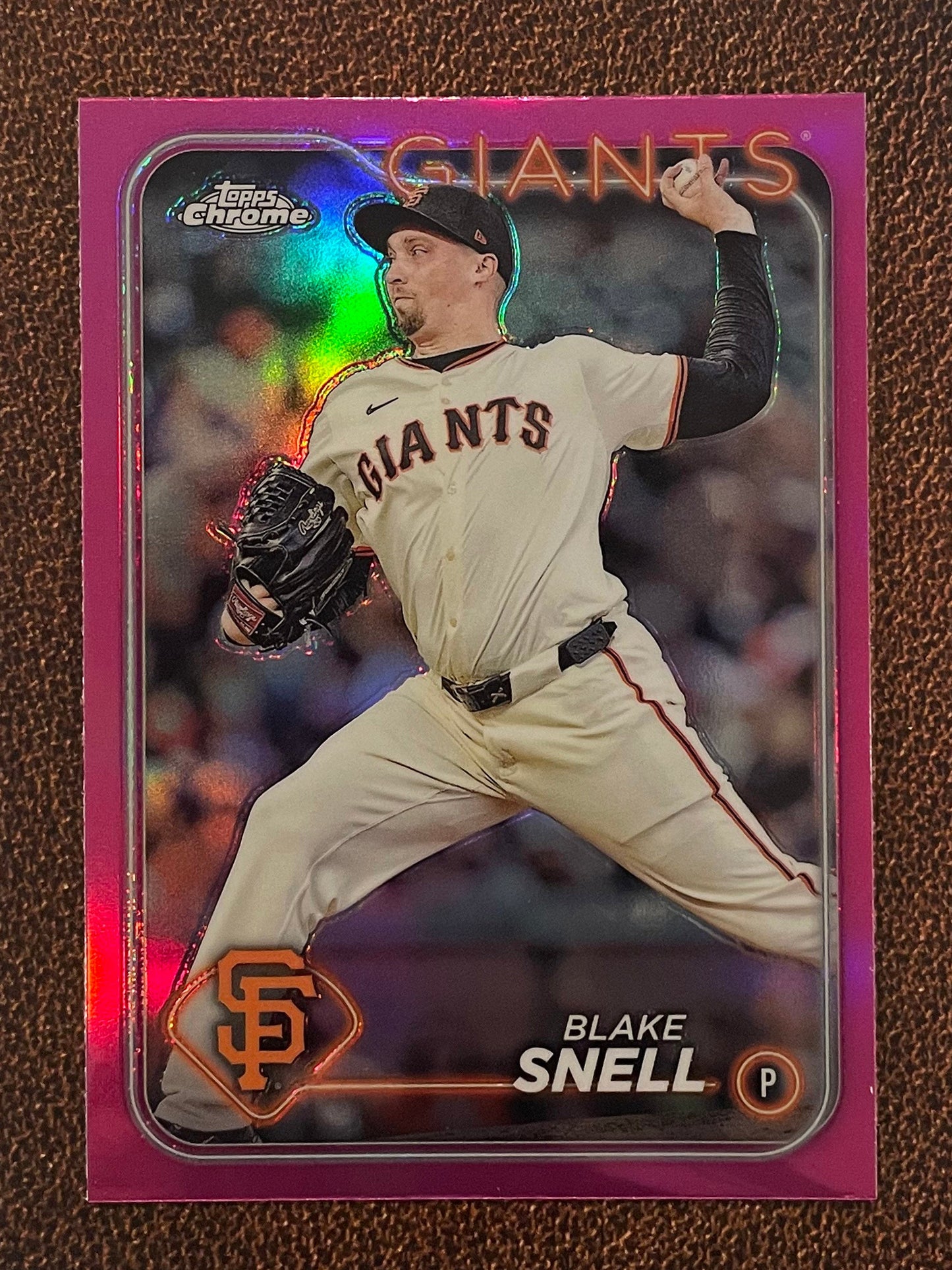 Blake Snell - 2024 Topps Chrome - Pink Refractor - Giants