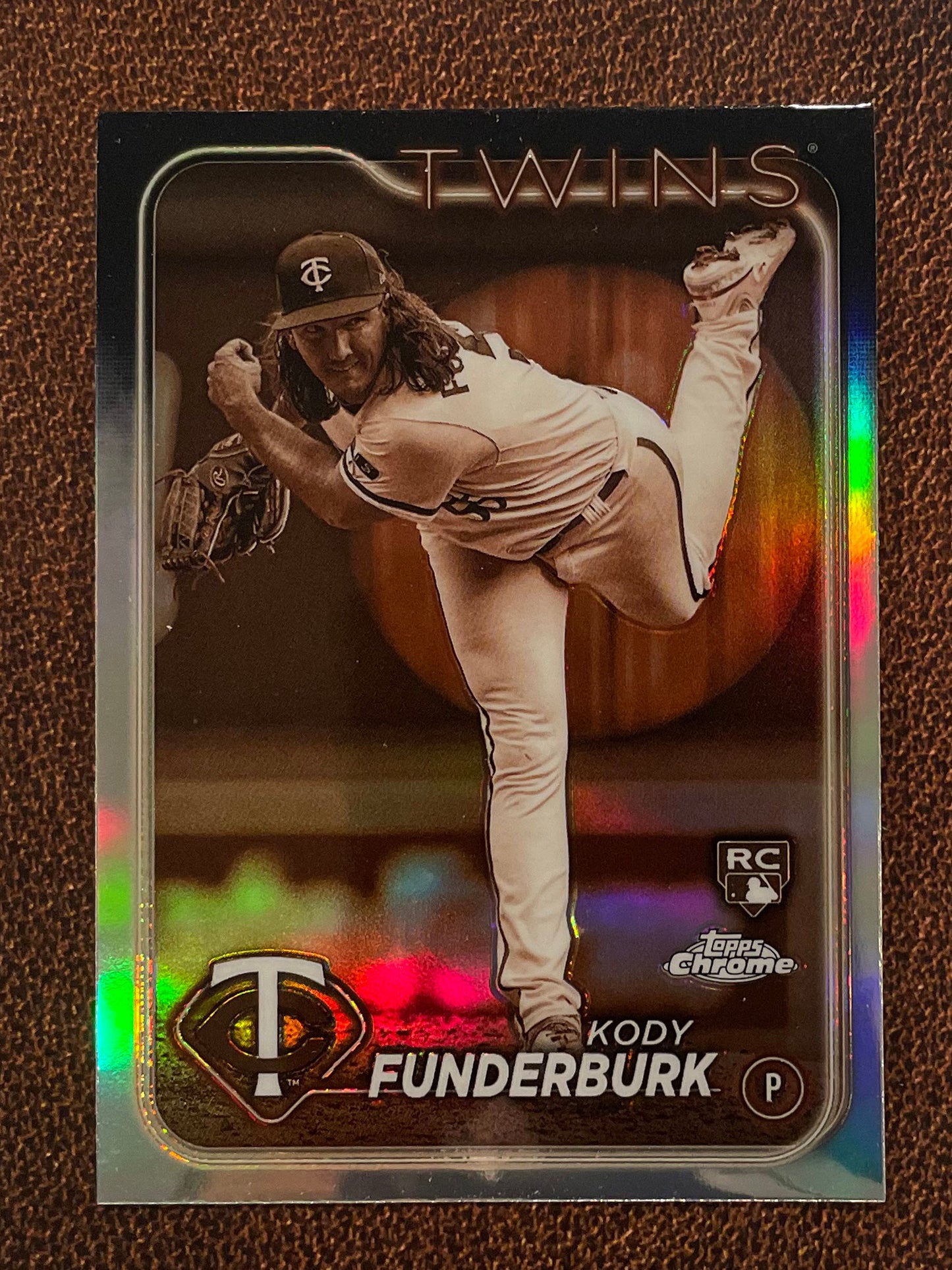 Kody Funderburk - 2024 Topps Chrome - Sepia Refractor - Twins