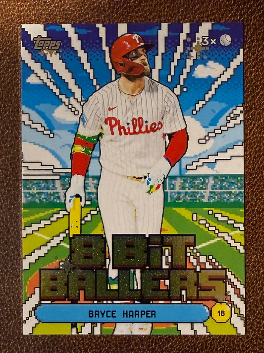 Bryce Harper - 2026 Topps Series 1 - 8 Bit Ballers Insert - Phillies