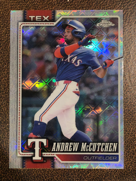 Andrew McCutchen - 2026 Topps Chrome Logofractor - Base Logofractor - Rangers