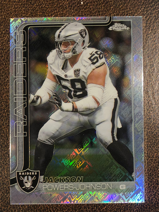 Jackson Powers Johnson - 2025 Topps Chrome - Topps Foil - Raiders