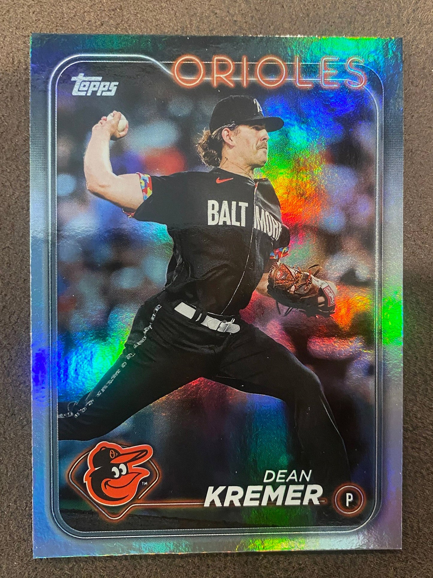 Dean Kremer - 2024 Topps Series 1 - Rainbow Foil - Orioles