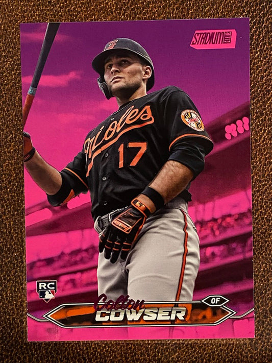Colton Cowser - 2024 Topps Stadium Club - Pink Foil - Orioles