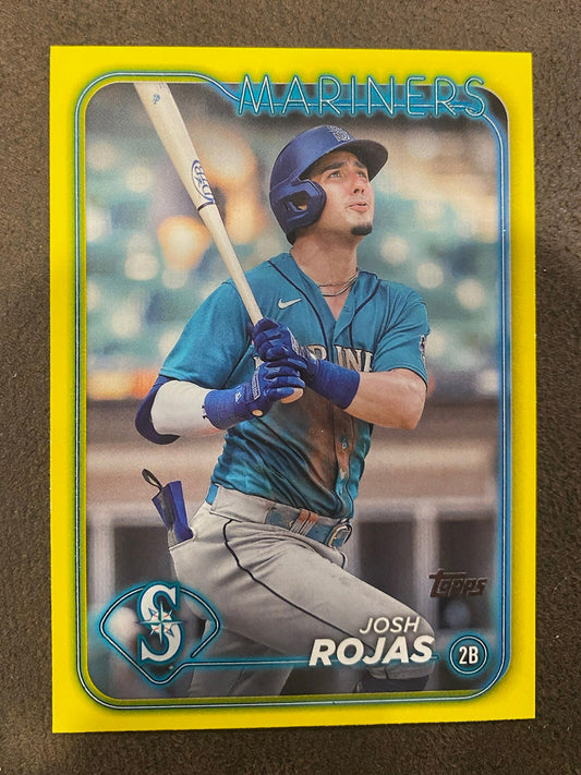 Josh Rojas - 2024 Topps Series 2 - Yellow Parallels - Mariners