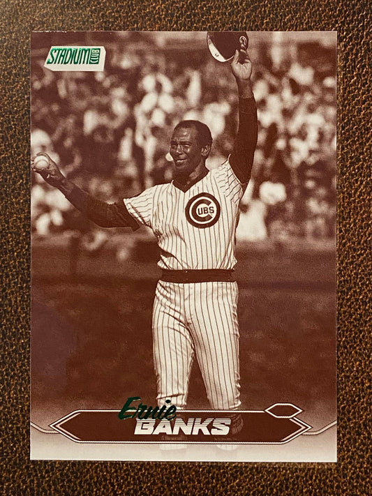 Ernie Banks - 2024 Topps Stadium Club - Sepia - Cubs