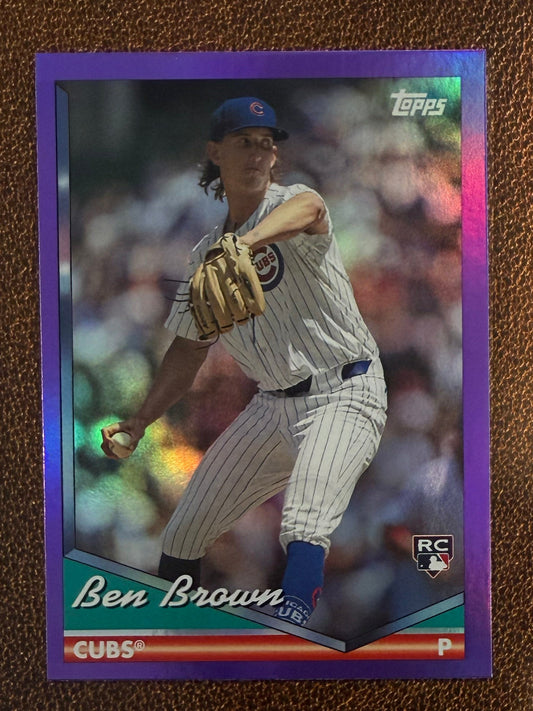 Ben Brown - 2024 Topps Archives - Purple Foil - Cubs
