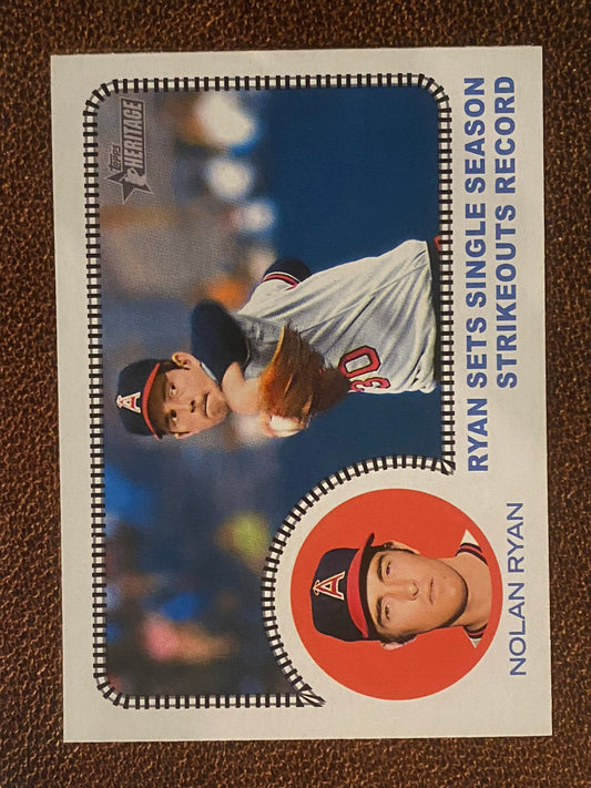 Nolan Ryan - 2022 Topps Heritage High Number - All Aboard (AA-3) - Angels