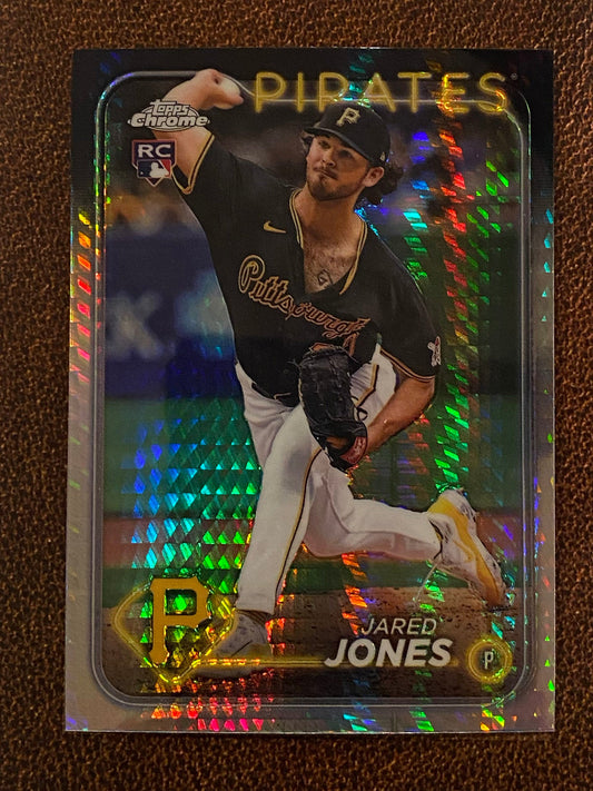 Jared Jones - 2024 Topps Chrome Update - Prism Refractor - Pirates