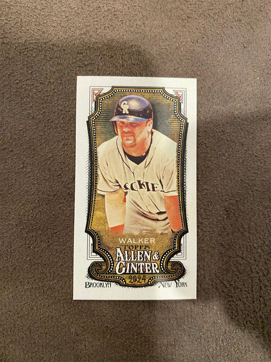 Larry Walker - 2024 Allen & Ginter - Mini A&G Back - Rockies