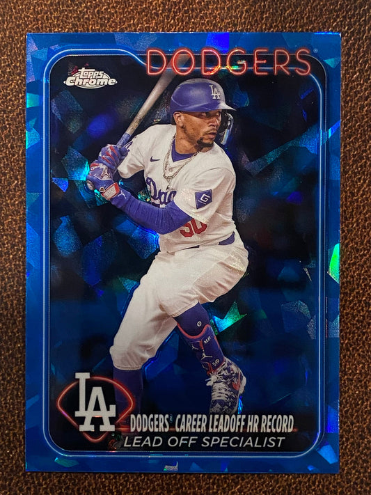 Mookie Betts - 2024 Topps Chrome Update - Sapphire - Dodgers