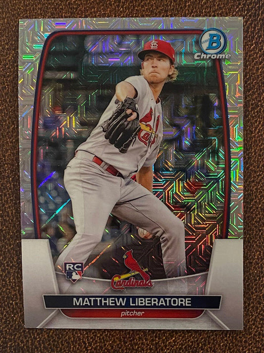 Matthew Liberatore - 2023 Bowman - Mega Box Mojo Refractor - Cardinals