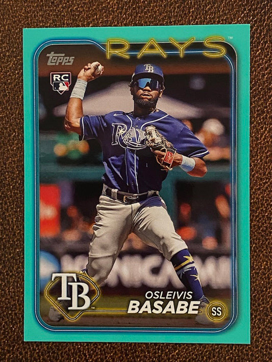 Osleivis Basabe - 2024 Topps Series 2 - Aqua Parallel - Rays