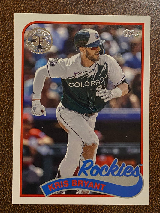 Kris Bryant - 2024 Topps Series1 - 1989 Inserts - Rockies